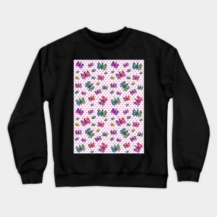 Butterflies And Polka Dots Crewneck Sweatshirt